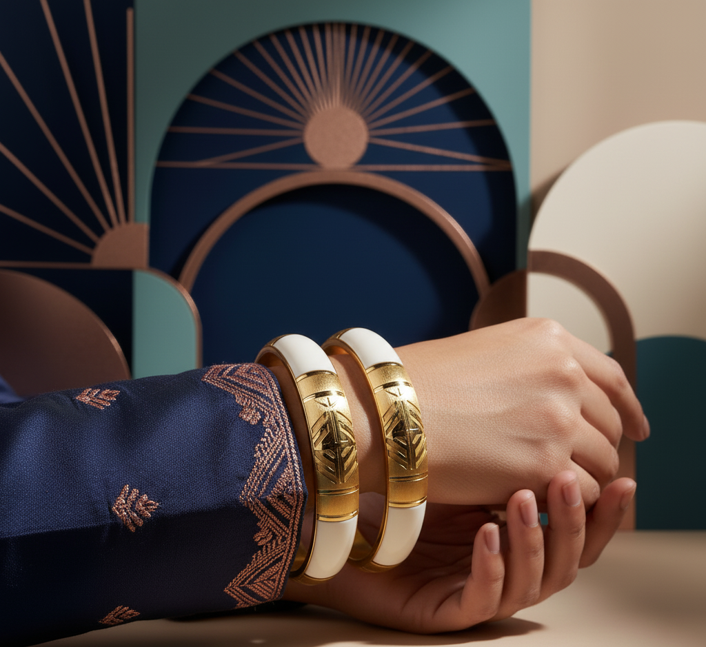 Model wearing Tennis Bangle