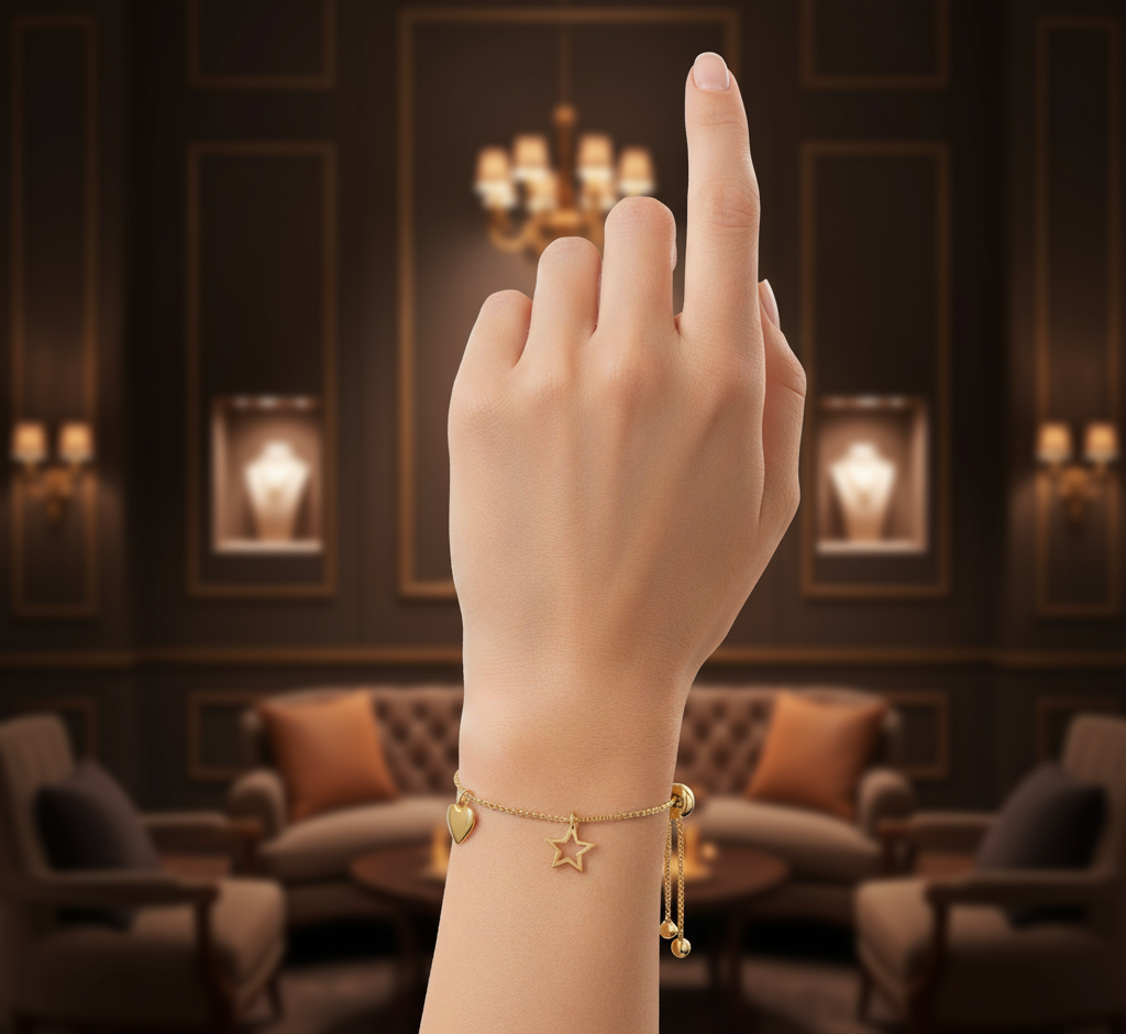 Model wearing Multi-Strand Bracelet