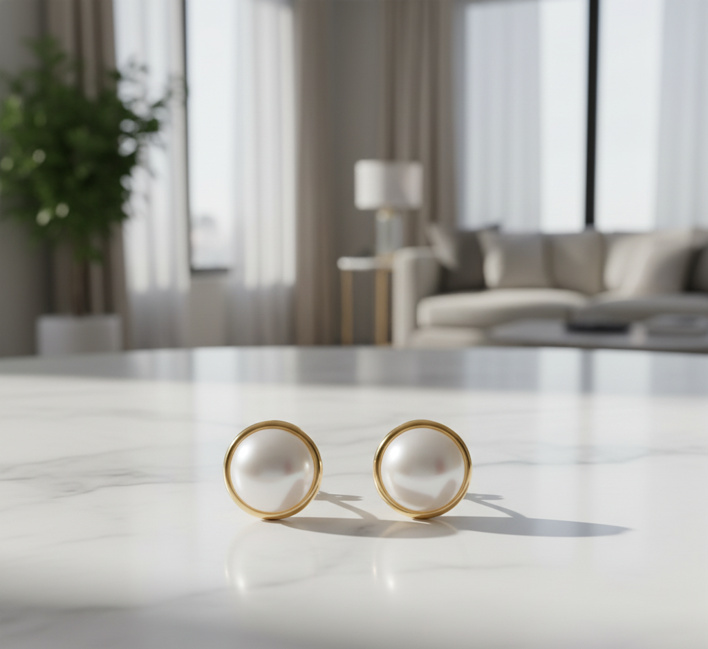 Pearl Stud Earrings