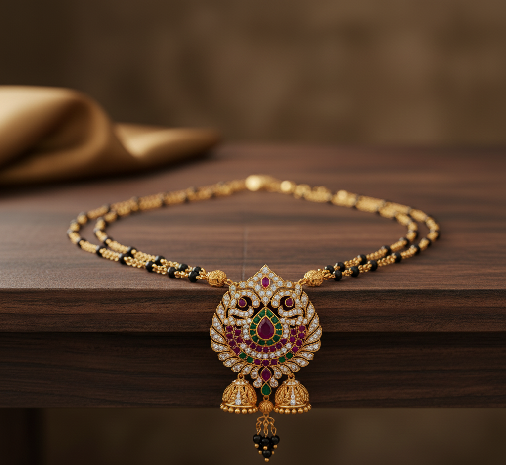 Peacock Motif Mangalsutra
