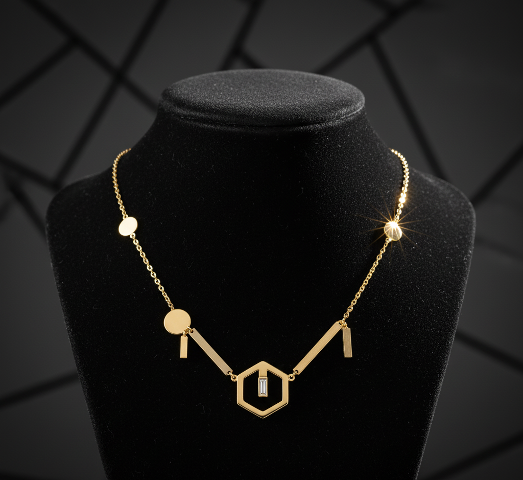 Modern Geometric Necklace