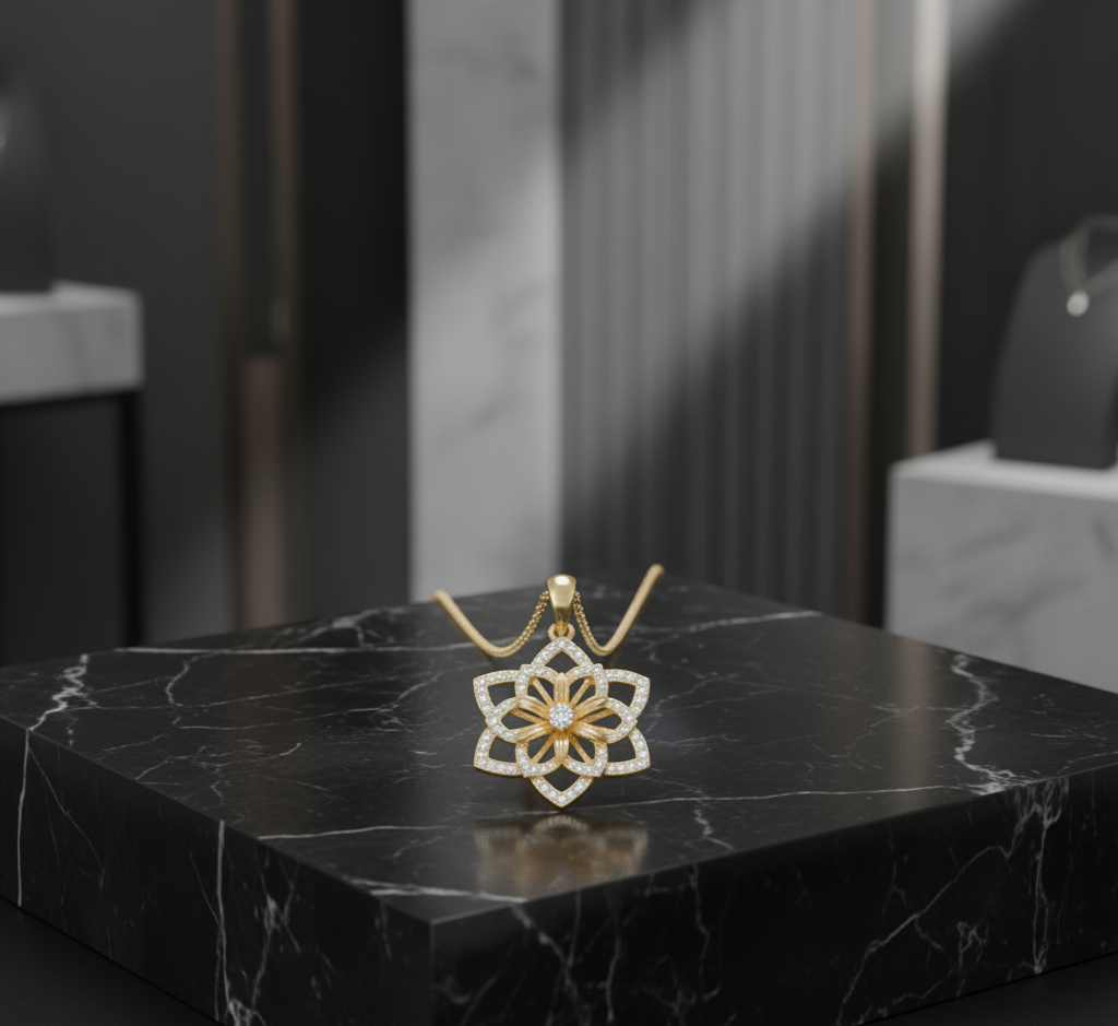Petite Floral Pendant