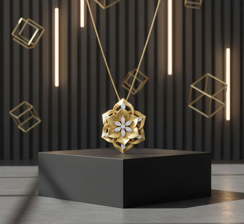 Art Deco Halo Pendant