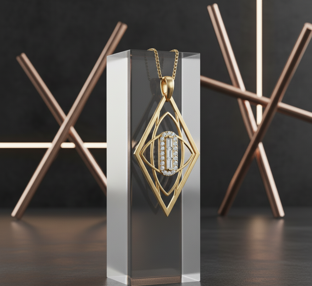 Dual Layer Lotus Pendant