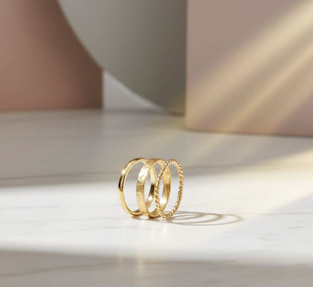 Stackable Gold Bands