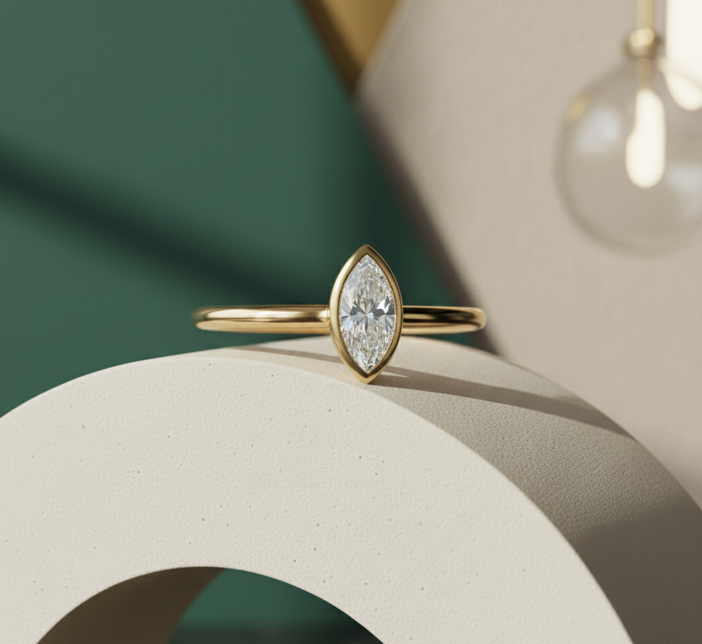 Marquise Solitaire Ring